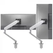 Atdec Ora Monitor Arm F-Clamp - Monitor arm for 34" screens flat or curved 2-8kg, VESA 75x75, 100x100. Includes F-Clamp in box - Silver