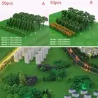 Scenery Model Trees Railroad Scale Trees Wargame 50PCS Diorama Handmade