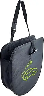 Portable Ev Charger Bag, Electric Vehicle Charger Storage, 14.57x14.96x0.59 Inches, Compact Case Design Waterproof Accessories, Sturdy Pouch for Vehicles