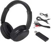 Overhead Headphones, Intelligent Noise Cancellation Headset, FM Wireless Headphones, Over-Ear Music Earphones, with 3.5mm & RCA Wired Headset, Support FM Radio for TV PC Phones MP3 Player