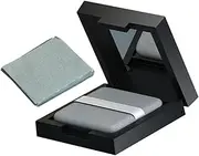OATIPHO 1Set Face Oil Cleansing Portable Blotting Paper for Oily Skin Oil Absorbing Films with Mirror Puff Compact and Elegant Design for Quick Makeup Touch Ups