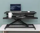 Foret Height Adjustable Standing Desk Riser Computer Laptop Stand Up Gas Spring