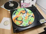 Colourful Psychedelic Marble Felt Record Player Turntable Slipmat Mat, VIBRANT