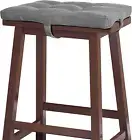 Baibu Rectangular, Super Soft Saddle Stool, Bar Stool Cushion with Four Straps-