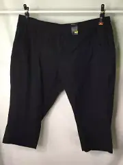 AUTOGRAPH BLACK STRETCH DRILL COMFORT CROP PANT SIZE 26 COMFORTABLE NEW STOCK