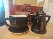 Sakura by Oneida Handpainted Sugar Bowl & Creamer Pitcher (Coffee Cup & Teapot)