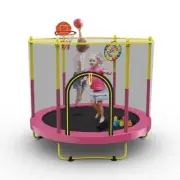 72" Trampoline for Kids with Net,6 FT Indoor & Outdoor Small Toddler Trampoli...