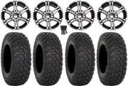 ITP SS212 14" Wheels Machined 30" RT320 Tires Polaris RZR XP 1000 / PRO XP