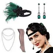 The Great Gatsby Flapper Headband Head Jewelry Vintage Necklace The Great Gatsby Retro Sparkling Glitter Crystal / Rhinestone Women's Carnival Masquerade Back