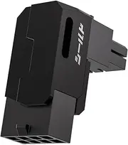 EZDIY-FAB Shield Series 8-Pin PCIe GPU Power Adapter,90-Degree Angled Connector, Aluminum Design for Graphics Cards – Standard Type,Black-1 Pack