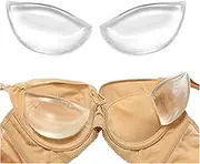 [Bamboopack] Women Soft Silicone Bra Pads Inserts Breast Enhancers Push Up Bra Pads to Enhance Cleavage/Add 1-2 Cups Suitable for Bras/Swimsuits/Suspenders/Dresses(Transparent)