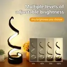 Modern Spiral Table Desk Lamp 3-Way Dimmable USB LED Bedside Reading Night Light
