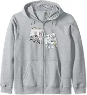 [STAR WARS] Character Paper Sketches Zip Hoodie
