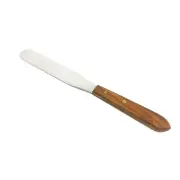 Stainless Steel Spatula (ASTM 899-94) with Wood Handle and Standard Blade