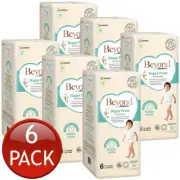 6 x Babylove Beyond Nappy Pants Size 6 Junior 15-25Kg Unisex Nappies Pad 26 Pack