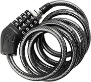 Motorcycle Combination Lock | Security Lock with Combination 47Inches Cable Lock,Anti-Theft Combination Lock Weatherproof Heavy Duty Motorcycle Lock for Motorbike
