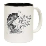 Bite Me Fishing Angling Fish Mug Cup