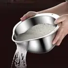 Foodgrade Rice Cleaner Strainer Stainless Steel Drain Basket Kitchen Tools