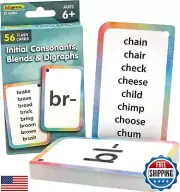 Teacher Created Resources Initial Consonants, Blends and Digraphs Flash Cards