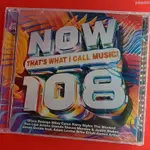 【全新塑封】NOW 108 THAT'S WHAT I CALL MUSIC 2CD 全新未拆封CD【有貓書房】