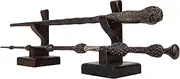 Nangopop Wizard Wand Stand Display - 2 Tiered Wood Magic Wand Holder for Table Display, Holds Two Wands
