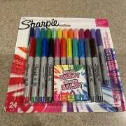 NEW - Sharpie Color Burst Permanent Markers, Ultra Fine Point - 24 Count