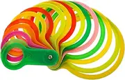 1Set Plastic Fruits Diameter Measuring Laps Durable Gauge Tool for Measuring Citrus Apples Oranges and Peaches Mixed Color for Fruit Classification