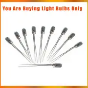 DELCO GM GMC CHEVY DISPLAY LIGHT BULBS FOR CD, CASSETTE RADIO SET OF 10 3mm 12 v
