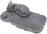 Beavorty Cat Themed Pet Memorial Stone Engraved Memorial Statue Cat Memorial Garden