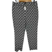 Talbots Chatham Ankle Pant Woman 16P Geometric Floral Stretch Mature Money Retro