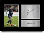 HWC Trading A4 Lionel Messi PSG Gifts Printed Signed Autograph Picture for Football Fans and Supporters