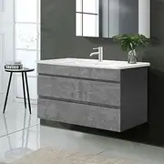 Vanity Unit 915mm with Basin Grey Bathroom Furniture Storage Sink Cabinet