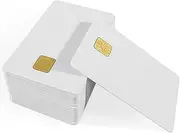 Pack of 50 White PVC Cards with 4428 Chip Contact Smart Card Hotel Key Card ISO7816 Protocol