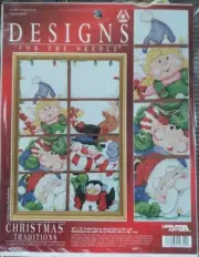 NIP Designs For The Needle Counted Cross Stitch Kit Frosty Friends 10" X 13"