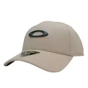 Oakley Tincan Cap Mens Size L/XL Hummus Khaki Logo Flex Fit Baseball Sport Hat