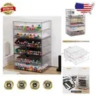 Durable Clear Plastic Storage Bins - Stackable Drawers for Kitchen & Bathroom