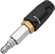 DS Twist Nozzle Adjustable Downstream Soft Wash Sprayer, 0-60 Degree Spray Angle with Variable Reach from Near to Far for Pressure Washers with 3-7 GPM Flow Rate