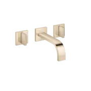 Dornbracht MEM Wall-mounted basin mixer w.out pop-up waste Champagne 36707782-47