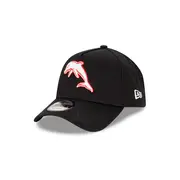 The Dolphins NRL Essentials Black OTC 9FORTY A-Frame Snapback