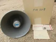 FID-32-8 University Sound 32 Watt HORN 8 Ω Paging Talk Back Speaker Vintage EV