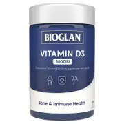 Bioglan Vitamin D3 1000IU, 250 Soft Capsules for Bone & Immune Support