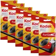 6-Pack Kodak 35mm One-Time-Use Disposable Camera with Flash - 27 Exposure