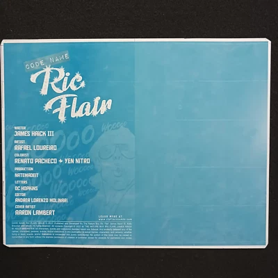 Codename Ric Flair #1 - NYCC Variant - Cover - Cyan - Comic Printer Plate - PRES