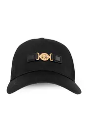 Versace Medusa-Head Plaque Baseball Cap 57 Black