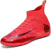 [VTASQ] Boys Football Boots Kids Astro Turf Trainers Junior Football Shoes Girls Soccer Shoes Indoor Outdoor Athletic Sneakers Non-Slip Sports Shoes Unisex
