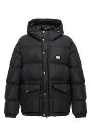 DOLCE & GABBANA Logo Plate Down Jacket