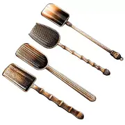 4 Pack Coffee Scoop, Alloy Retro Tea Scoop Long Handle Measuring Spoons For L...