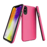 For iPhone XS MAX Case, Armor Pink Slim Shockproof Protective Phone Cover