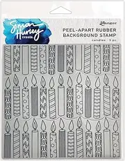 Simon Hurley Create. Cling Stamps 6"X6"-Candles
