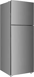 366L Top Mount Fridge Freezer Adjustable Shelves Energy Efficient Modern Refrigerator Compact Kitchen Storage Frost Free Reversible Door LED Indicator 170.5H x 67W x 60.5D CM Stainless Steel